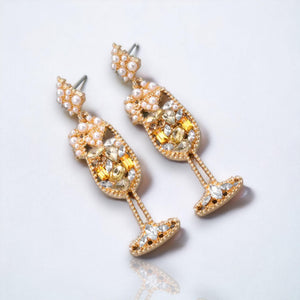Sparkling Flute Earrings