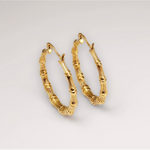 Load image into Gallery viewer, Bamboo Hoops
