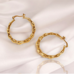Load image into Gallery viewer, Bamboo Hoops
