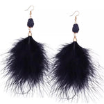 Load image into Gallery viewer, Feather Drop Earrings
