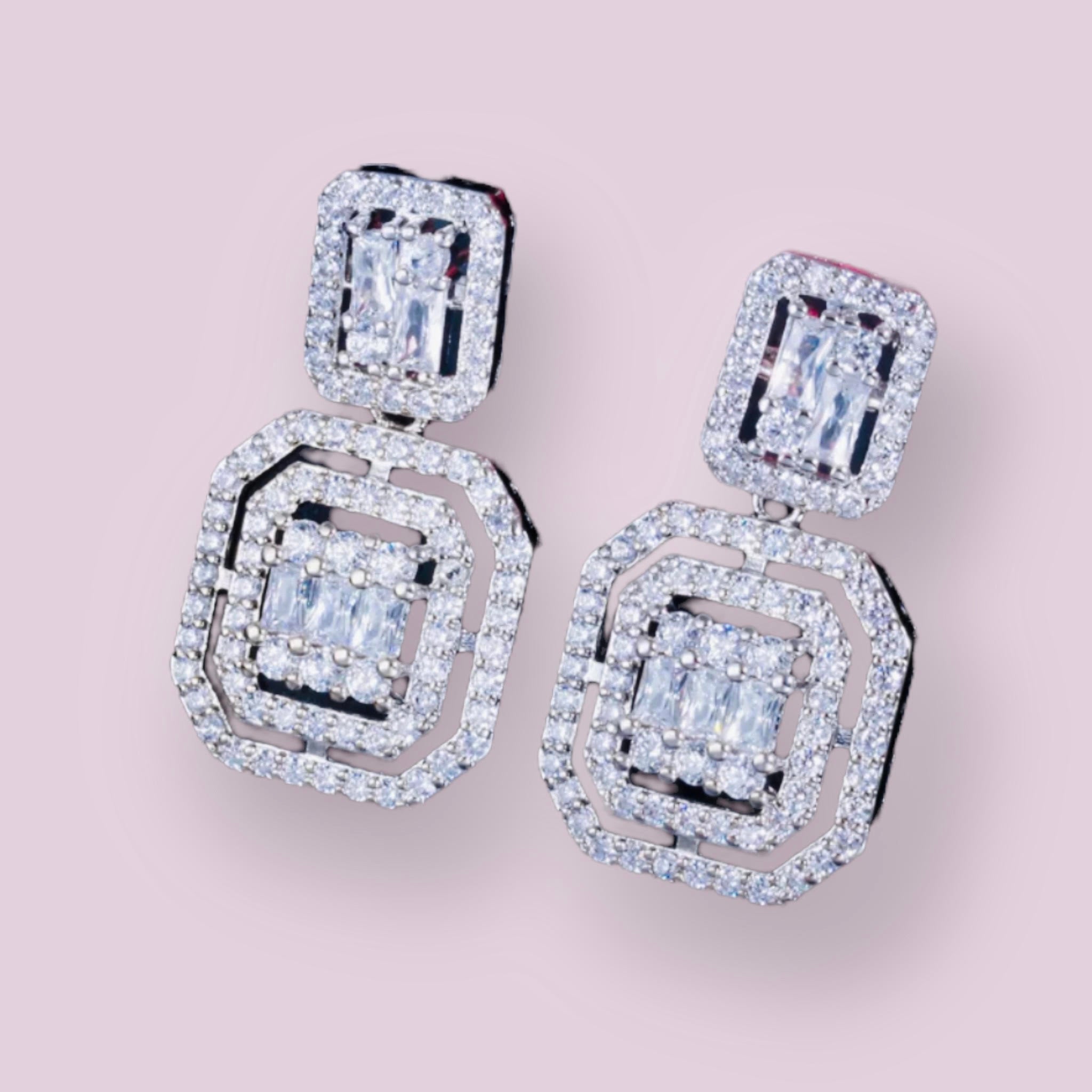 Square Drop Earrings