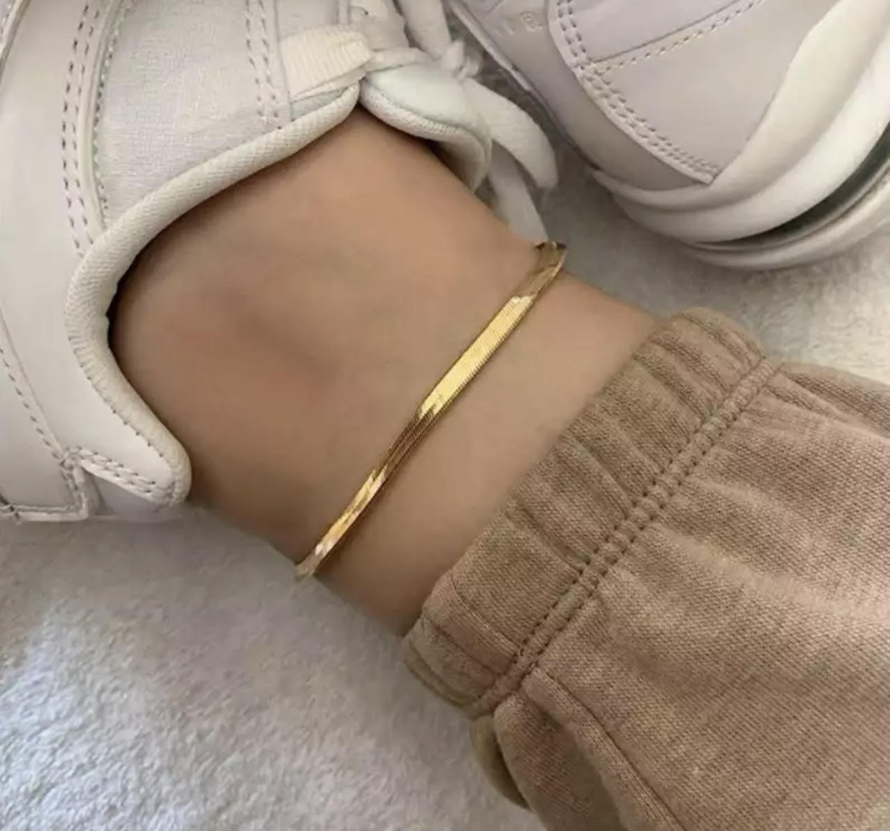 Herringbone Anklet